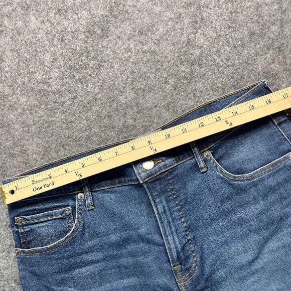 Everlane Jeans Womens Size 32 Mid Rise Skinny Medium Blue Stretch Denim - Picture 5 of 13